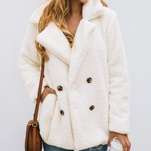 Oversized Fashion Shacket Sherpa Jacket with Lapel